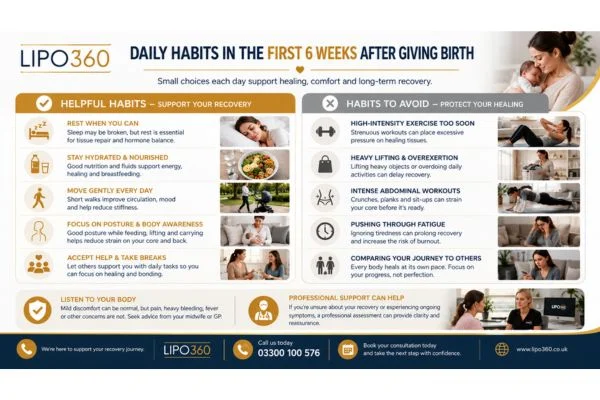 What to Do (and Avoid) in the First 6 Weeks After Giving Birth To Avoid Diastasis Recti 3 First 6 Weeks After Giving Birth To Avoid Diastasis Recti Brentford : Daily Habits in the First 6 Weeks After Giving Birth